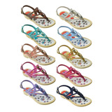 Kit 10 Pares Sandália Chinelo Infantil Personagens Atacado