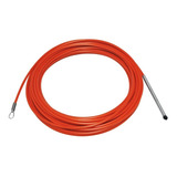 Kit 10 Passa Fio De Nylon C/ Alma De Aço C/ 10 Mts Laranja