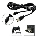 Kit 10 Ps Cabo Usb P Controle S fio Ps3 1 8 Mts C Filtro