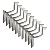 Kit 10 Pçs Suporte De Parede P/ Corrimão Madeira Ou Aluminio