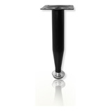 Kit 10 Pé Regulável Móveis Armário Cozinha Conico Preto 15mm