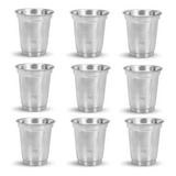 Kit 10 Peças Copo De Alumínio 200 Ml 