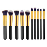 Kit 10 Peças Pincéis Maquiagem Make Para Viagem Passeios