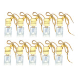 Kit 10 Peças Vidro Aromatizador P/ Carro Pingente Completo
