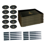 Kit 10 Pessoas Jogo Jantar Oriental Molheira Prato Japonês
