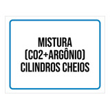 Kit 10 Placa Mistura C02 Argônio Cilindros Cheios