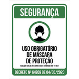 Kit 10 Placas De Segurança -