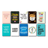 Kit 10 Placas Decorativas Com Frases Motivacionais Mdf