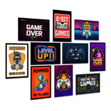 Kit 10 Placas Decorativas Mdf Quadros Geek Nerd Gamer Jogos 