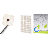 Kit 10 Placas P/auriculoterapia Semente 70 Unid. Micropore 