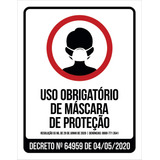 Kit 10 Placas Uso Obrigatório De