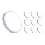 Kit 10 Plafon Redondo Sobrepor 18w Reator 3000k Luz Amarela