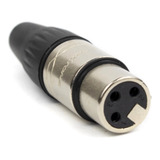 Kit 10 Plug Canon Xlr Macho E 10 Xlr Femea De Linha Roxtone