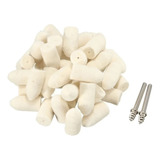 Kit 10 Ponta Escova Lã Polimento Acessórios Micro Retifica