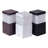 Kit 10 Poste Luminária Balizador Alumínio 15cm Led Inclus 9w