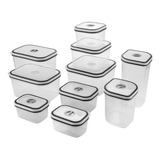 Kit 10 Potes Herméticos P/ Freezer E Micro-ondas Electrolux