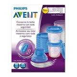 Kit 10 Potes Para Armazenamento Leite Materno Philips Avent