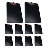 Kit 10 Prancheta A4 Oficio Black P/ Escrever Giz Giz Liquido Cor Rose