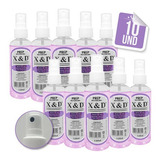 Kit 10 Prep X&d Bactericida Spray Higiene Unha 120ml Nfe 
