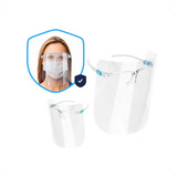 Kit 10 Protetor Facial Face Shield Com Oculos Anti Respingo
