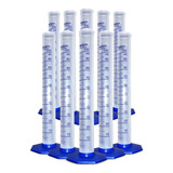 Kit 10 Proveta Graduada De Plástico 100 Ml - Nalgon