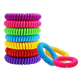 Kit 10 Pulseiras Repelente Bracelete Anti Mosquito Espiral