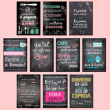 Kit 10 Quadrinho, Decorativas Cozinha Regras Menu