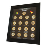 Kit 10 Quadro Porta Moedas Olimpíadas Imã E Vidro