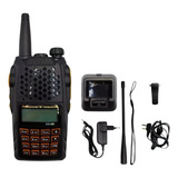 Kit 10 Radio Uv-6 Ht Walk Talk Dual Band Uhf Vhf Fm Baofeng
