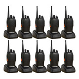 Kit 10 Radios Comunicador Baofeng 777s Profissional Vhf Uhf