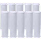 Kit 10 Refil Filtro Carvão Ativado Royal B & B 9 3/4'' 5 M Cor Branco