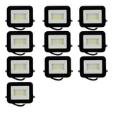 Kit 10 Refletor Led Smd 100w