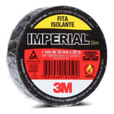 Kit 10 Rolos Fita Isolante Preta 3m Imperial 18mm X 20m 