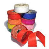 Kit 10 Rolos Fita Tnt 3cm Com Fio Metalizado 10m Cada Cor Coloridas