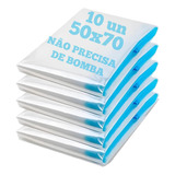 Kit 10 Saco À Vácuo Embalagem Organizador Pequeno 50x70 Roupa Casa Viagem Mala Não Precisa De Bomba