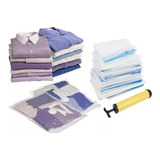 Kit 10 Saco À Vácuo Guardar Roupa 60 X 80 Cm Clink+ Bomba