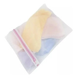 Kit 10 Saco Para Lavar Roupas Delicadas Com Zíper 50x70 Cm