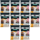 Kit 10 Saco Vácuo Vac Bag Ordene Grande 55x90 Protetor Roupa