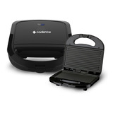 Kit 10 Sanduicheiras Elétrica Misteira Toast & Grill Cadence Preta Lanches Sanduíche Antiaderente 750w 220v
