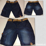 Kit 10 Short Bermuda Jeans Infantil