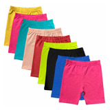 Kit 10 Short Cotton Premium Infantil Bermuda Atacado Lisa