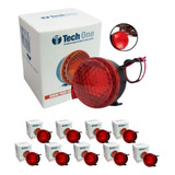 Kit 10 Sirene Piezo 6 Tons Com Led Vermelho 12v Ré Universal