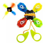 Kit 10 Spinner Corda Pião Gira Rápido Giro Maluco Luz Led