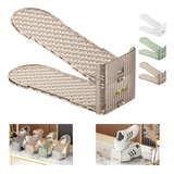 Kit 10 Suporte Sapato Organizador Dobrável Altura Regulável 