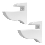 Kit 10 Suportes Bico De Tucano Para Prateleira 15mm Cor Branco