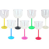 Kit 10 Taças Gin/vodka Bicolor 500ml Acrílica 
