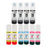 Kit 10 Tinta Compatível Epson Ecotank Bulk Ink 4 Cor 504/544