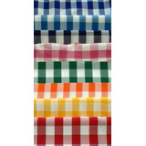 Kit 10 Toalha De Mesa Cobre Mancha Xadrez Oxford 1,50x1,50mt