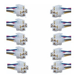 Kit 10 Tomadas Chicote Soquete Conector Plug Porta Relê 