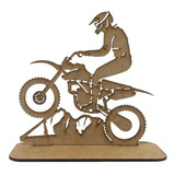 Kit 10 Troféus 15 Cm Mdf Motocross 1328